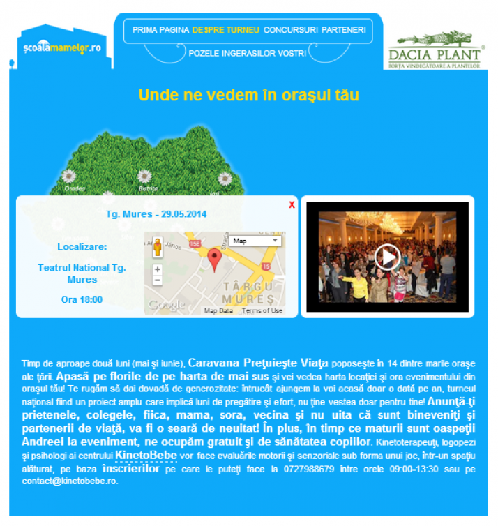 Caravana Pretuieste Viata poposeste la Targu Mures!