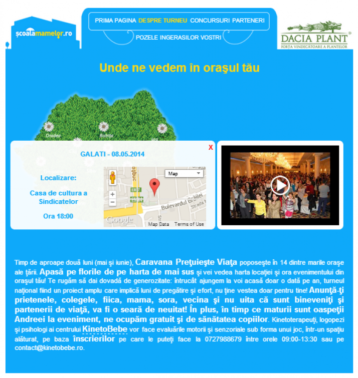 Caravana Pretuieste Viata poposeste la Galati