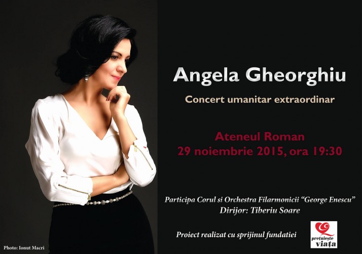 Concert umanitar Angela Gheorghiu